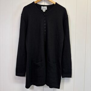 Millma Womens 100% Alpaca Hipster Minimalist Cardigan Size XL Witchy Timeless